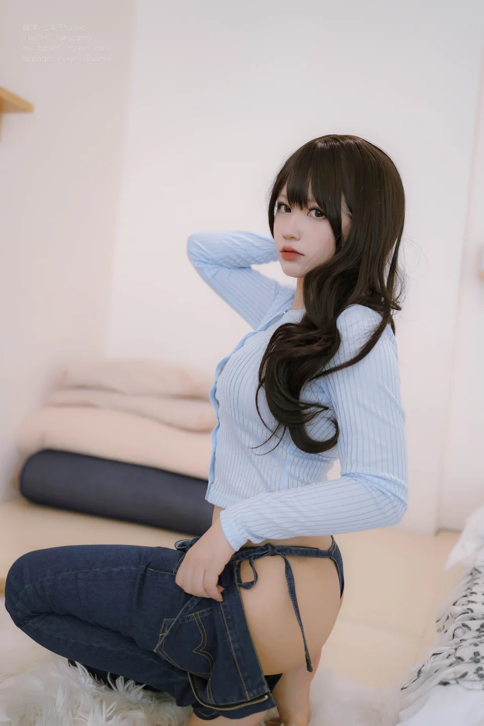 Nyako喵子 - 牛仔裤 [76P-315MB] tg@simisebaisi 【丝足阁】29.webp